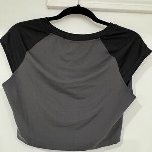 Stylish Gray and Black Women's Top